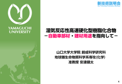 湿気反応性高速硬化型樹脂化合物