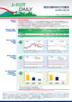 J-REIT DAILY 11/11号