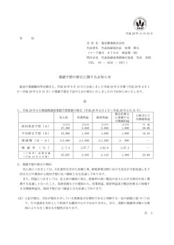 業績予想の修正に関するお知らせ