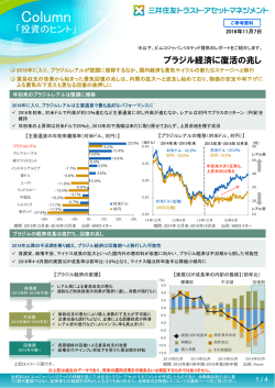 ブラジル経済に復活の兆し - 三井住友トラスト・アセットマネジメント
