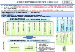 新戦略推進専門調査会分科会の新たな体制について