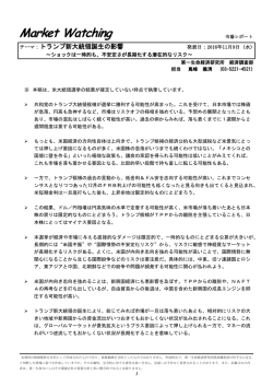 不安定さが長期化する潜在的なリスク～ 嶌峰 義清