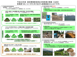 森林環境緊急保全対策事業の概要