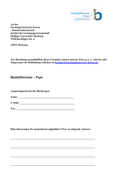 Bestellformular – Flyer - beratungsNetzwerk hessen