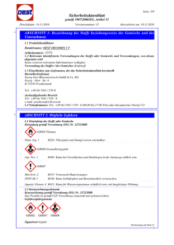 Sicherheitsdatenblatt 2T