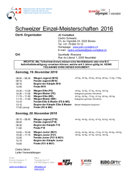 Schweizer Einzel-Meisterschaften 2016