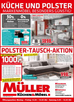 Polster-Tausch-Aktion - Möbel in Sulingen nahe Bremen