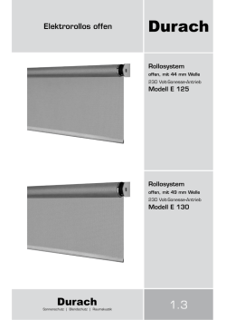 Durach E130 Datenblatt