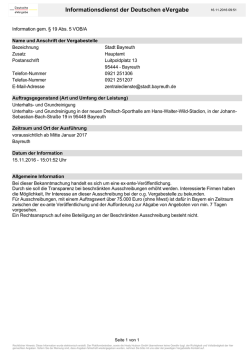 Informationsdienst der Deutschen eVergabe