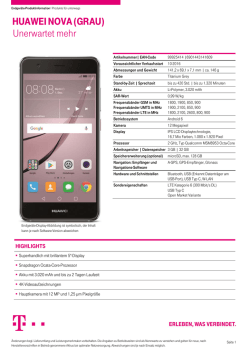 HUAWEI NOVA (GRAU) Unerwartet mehr