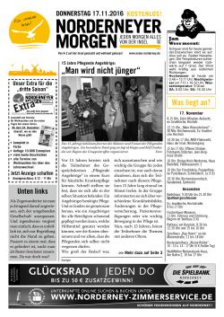 Aktuelle Ausgabe - Norderneyer Morgen Online