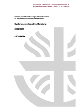 Systemisch-integrative Beratung 2016/2017