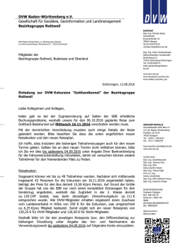 DVW Baden-Württemberg e.V. Gesellschaft für Geodäsie