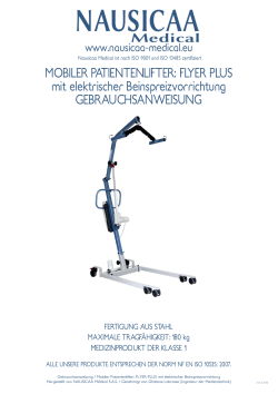 FLYER PLUS mit elektrischer Beinspreizvorrichtung