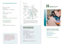 EKG-Kurs für Neonatologen und Kinderärzte