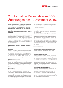 2. Kundeninformation Personalkasse SBB. 473 kB