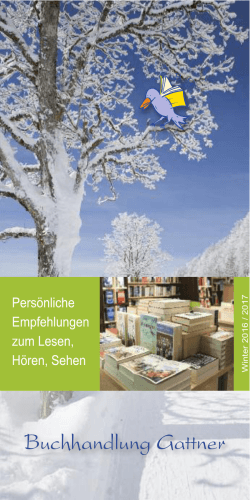 Winterlesezeit - Buchhandlung Gattner