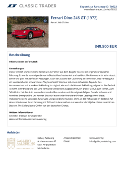 Ferrari Dino 246 GT (1972) 349.500 EUR