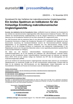 Ein breites Spektrum an Indikatoren f&uuml;r die fr&uuml;hzeitige Ermittlung