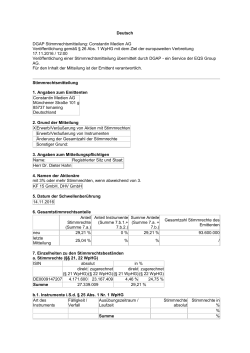 Deutsch DGAP Stimmrechtsmitteilung: Constantin Medien AG