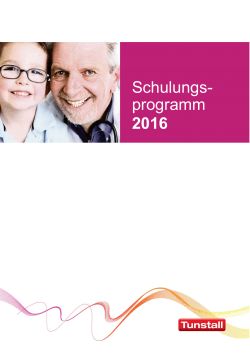 Schulungsprogramm 2016