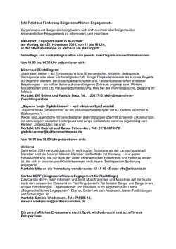 Info-Point zur F&ouml;rderung B&uuml;rgerschaftlichen