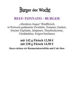 Wochenburger - CA-BA-LU