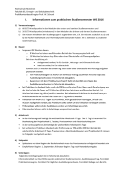 Informationen - Hochschule M&uuml;nchen