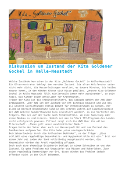 Diskussion um Zustand der Kita Goldener Gockel in
