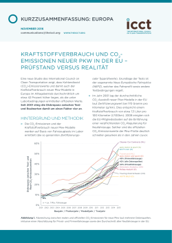 Fact Sheet: Real-world fuel consumption and CO2 emissions of new