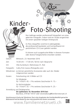 Kinder- Foto-Shooting