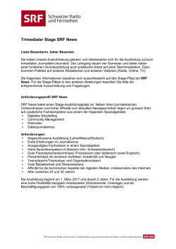 Infoblatt SRF News