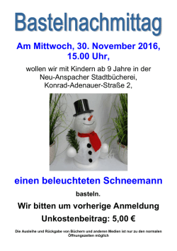 einen beleuchteten Schneemann - Neu