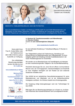 eine studentische Aushilfe w/m