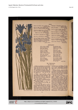Jugend: M&uuml;nchner illustrierte Wochenschrift f&uuml;r Kunst und Leben