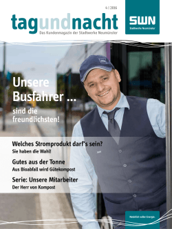 Unsere Busfahrer - SWN Stadtwerke Neumünster