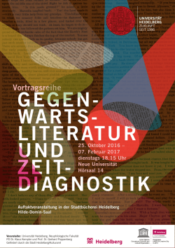 Programmflyer - Universität Heidelberg