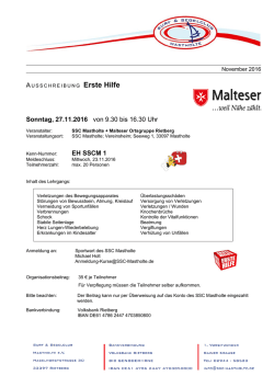 Infos und Anmeldungen