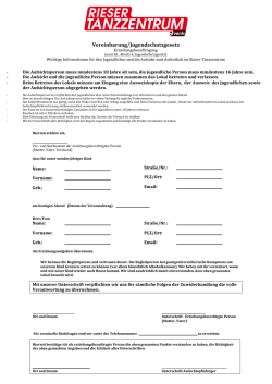 Jugendschutz Formular