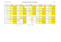 Stundenplan Primarschule 2016/2017