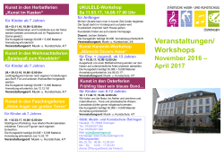 Veranstaltungen/ Workshops