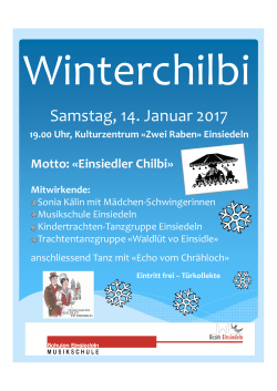Flyer PDF - Trachtengruppe "Waldlüt vo Einsidle"