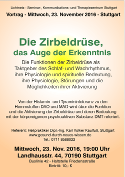 Die Zirbeldr&uuml;se - gesund-durch-neues