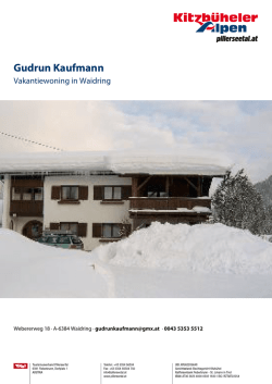 Gudrun Kaufmann in Waidring