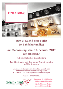 einladung - Schilcherlandhof