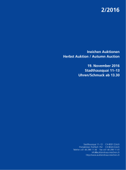 2/2016 Ineichen Auktionen Herbst Auktion / Autumn Auction 19