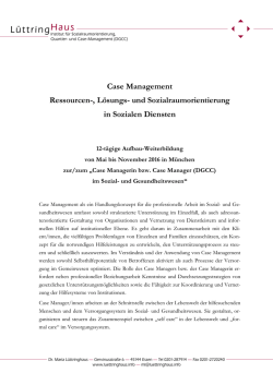 Case Management Ressourcen-, Lösungs