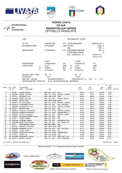 Classifica ufficiale