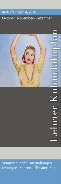 Kulturfahrplan VI/2016