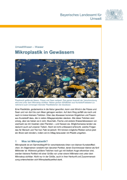 Mikroplastik in Gewässern - Bayerisches Landesamt für Umwelt